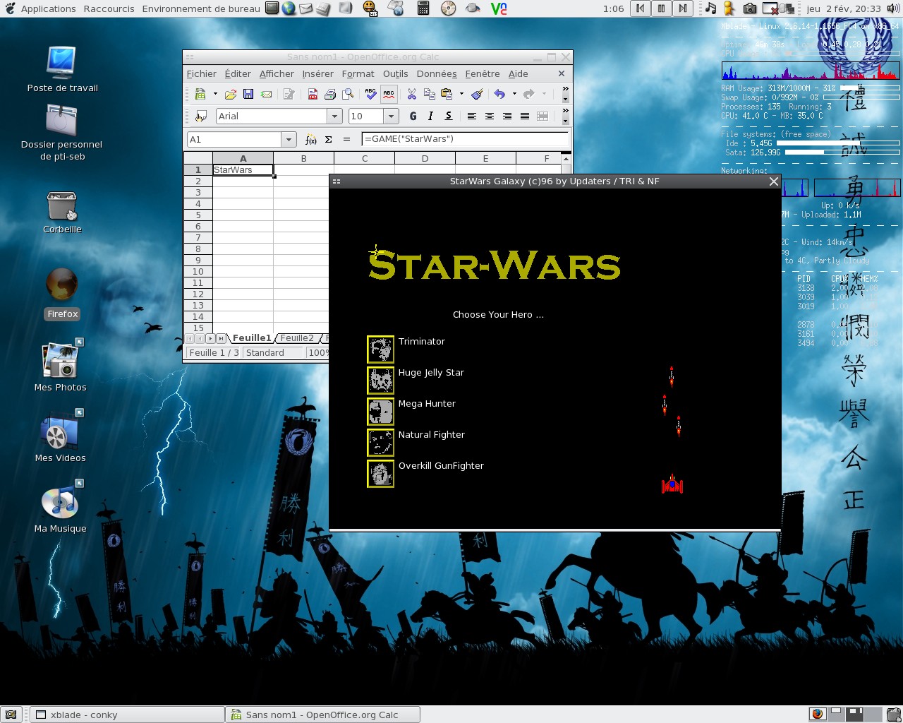 Jouer à Star Wars avec OpenOffice 2 - Scraly's Blog