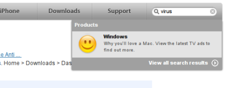 Vous avez un virus ? Apple recommande Windows !
