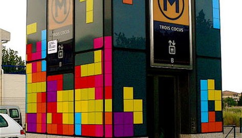 L’ascenseur du Métro toulousain en version tetris